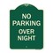 Signmission No Parking Overnight Parking Heavy-Gauge Aluminum Architectural Sign, 24" x 18", G-1824-23680 A-DES-G-1824-23680 - alternate 1